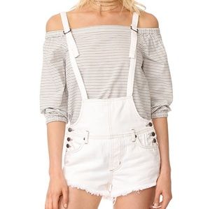 Free People Strappy Jean Overalls